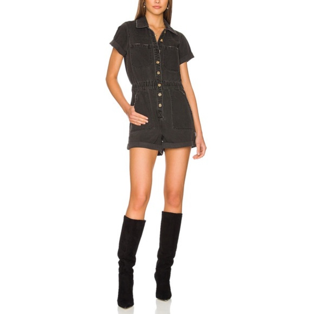 Show Me Your MuMu Black Cannon Romper